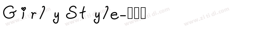 Girly Style字体转换